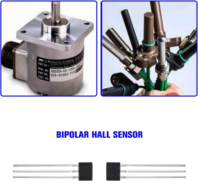 Micro Traders 12Pcs 41F TO-92S Bipolar Hall Effect Sensor Magnetic Detector SS41F 0H41 SH41 S41 3 Pins Sensor For Electric Vehicle Motor Industrial Applications - Image 2